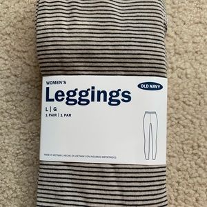 Old navy, size large stripped leggings